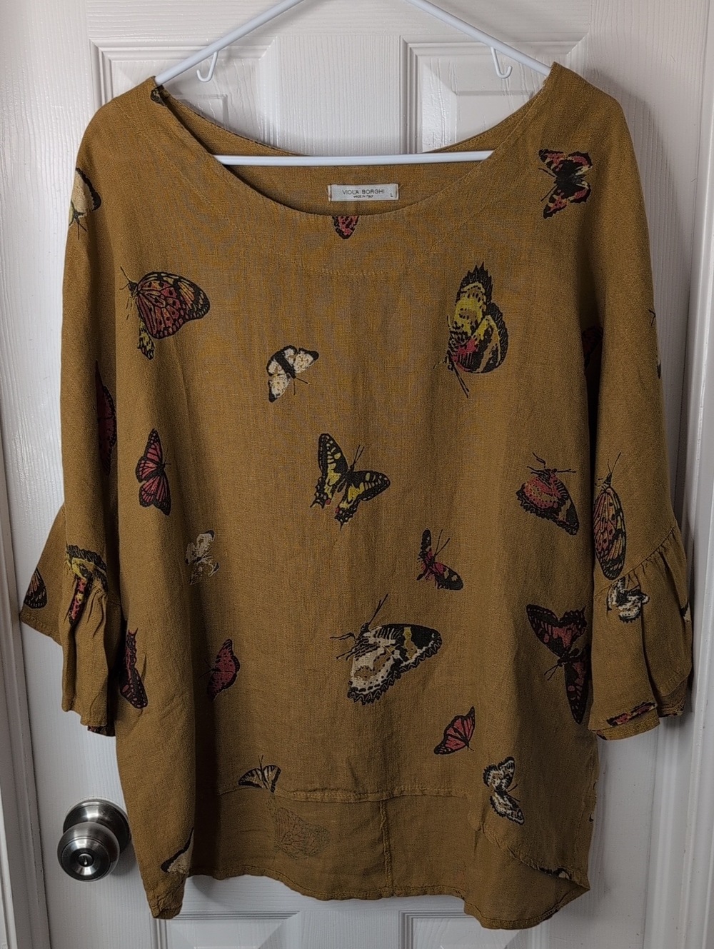 Relaxed Oversized  Butterfly Tunic by Violeta Boutique Size L